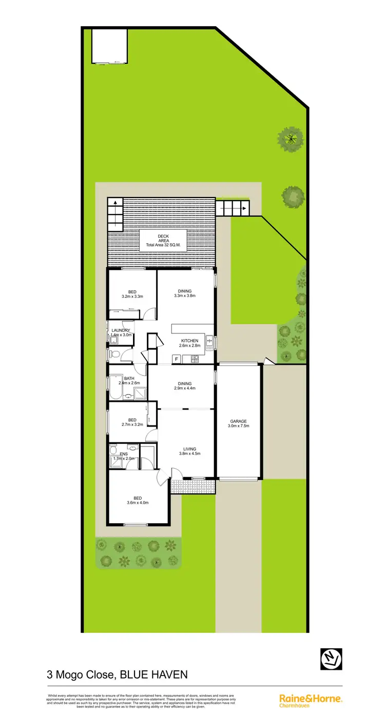 Floorplan of Homely house listing, 3 Mogo Close, Blue Haven NSW 2262