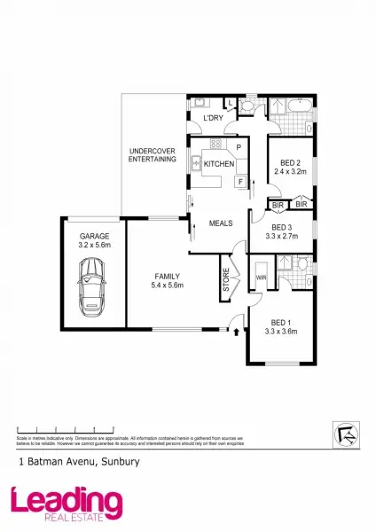 Floorplan of Homely house listing, 1 Batman Avenue, Sunbury VIC 3429