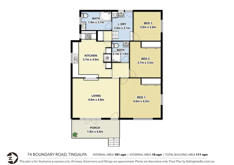 Floorplan of Homely house listing, 74 Boundary Street, Tingalpa QLD 4173