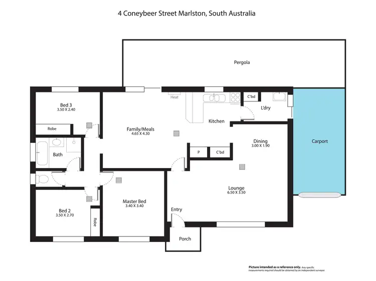 Floorplan of Homely house listing, 4 Coneybeer Street, Marleston SA 5033