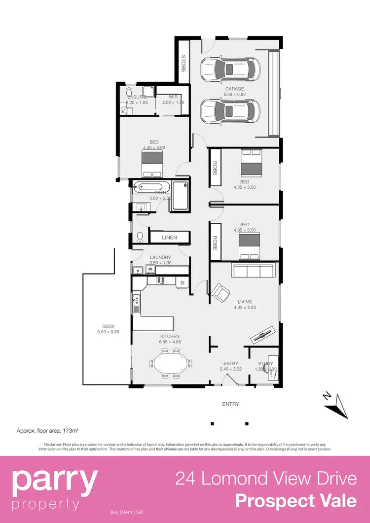 Floorplan of Homely house listing, 24 Lomond View Drive, Prospect Vale TAS 7250