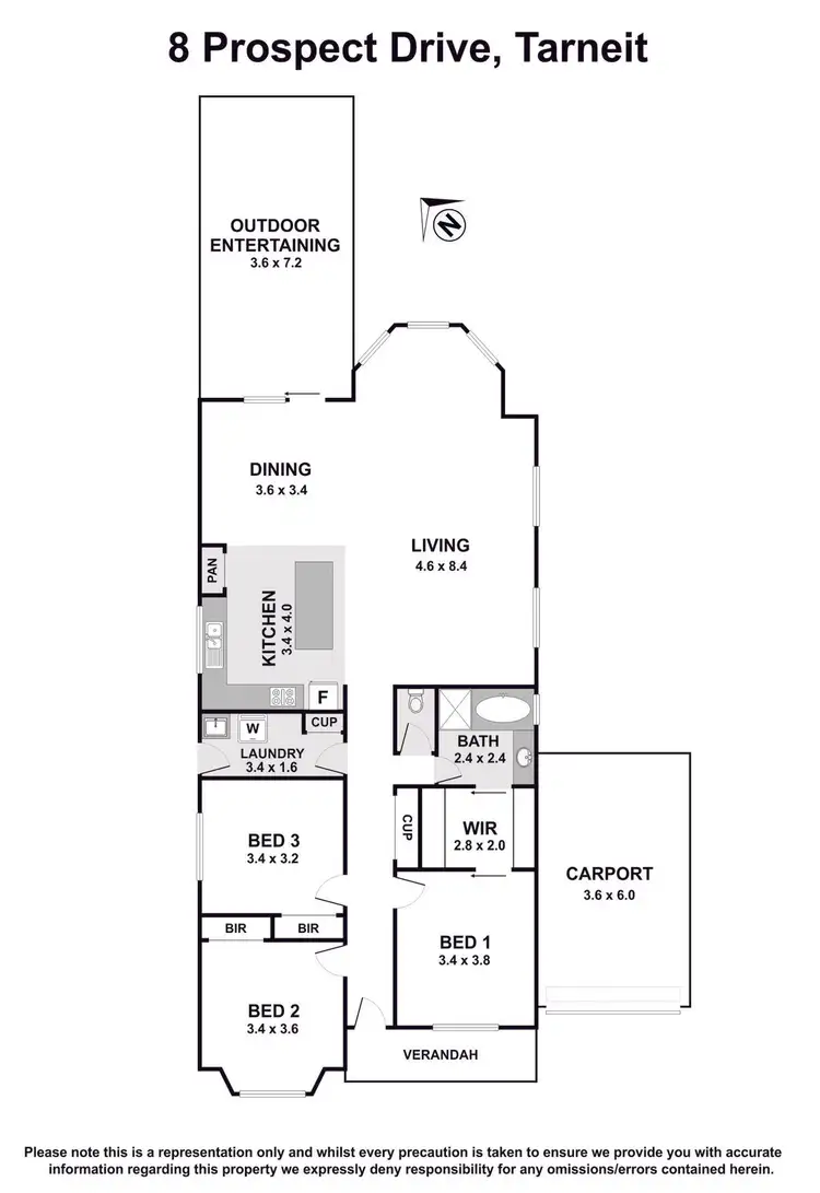 Floorplan of Homely house listing, 8 Prospect Drive, Tarneit VIC 3029