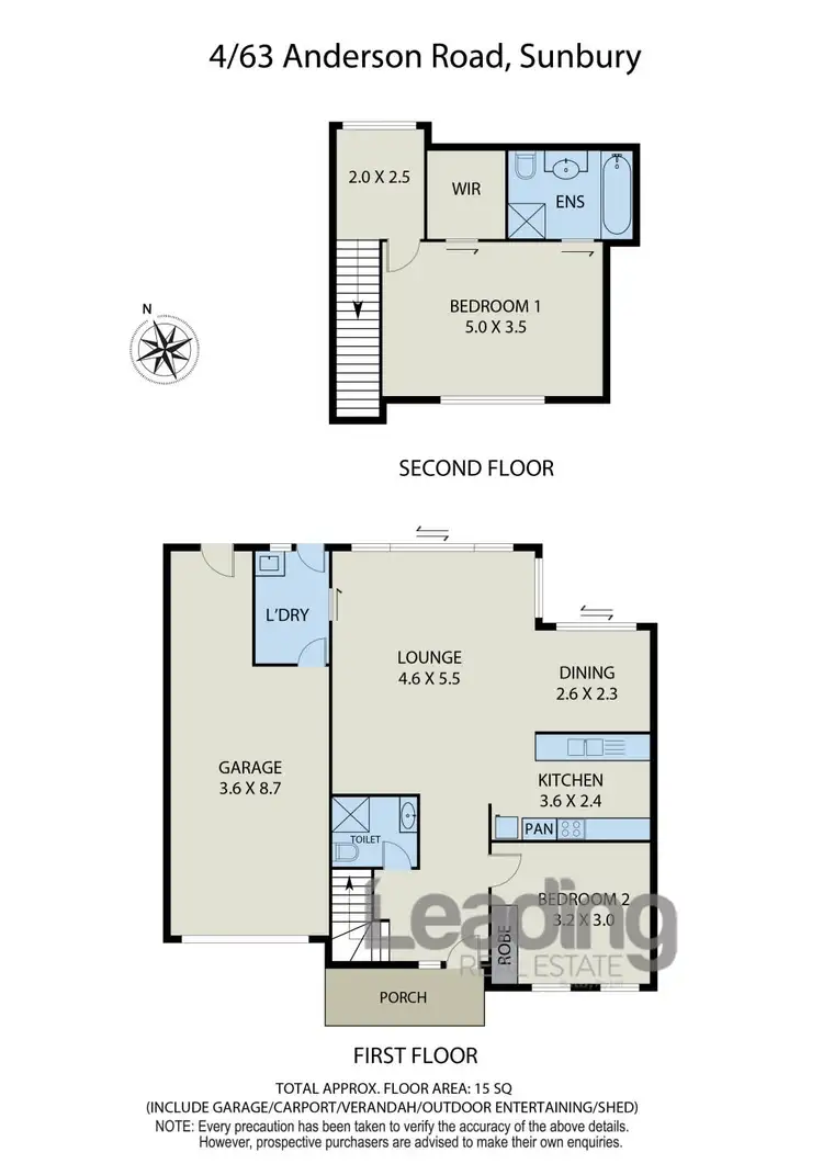 Floorplan of Homely townhouse listing, Unit 4/63 Anderson Road, Sunbury VIC 3429