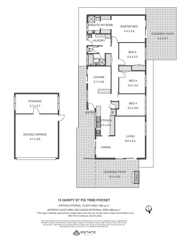 Floorplan of Homely house listing, 12 Quinty Street, Fig Tree Pocket QLD 4069