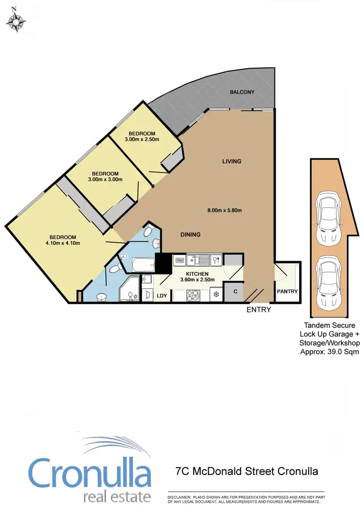 Floorplan of Homely apartment listing, 7C/1 McDonald Street, Cronulla NSW 2230
