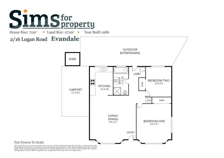 Floorplan of Homely house listing, 2/16 Logan Road, Evandale TAS 7212