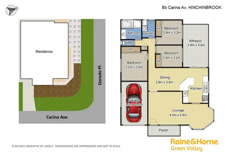 Floorplan of Homely house listing, 8B Carina Avenue, Hinchinbrook NSW 2168