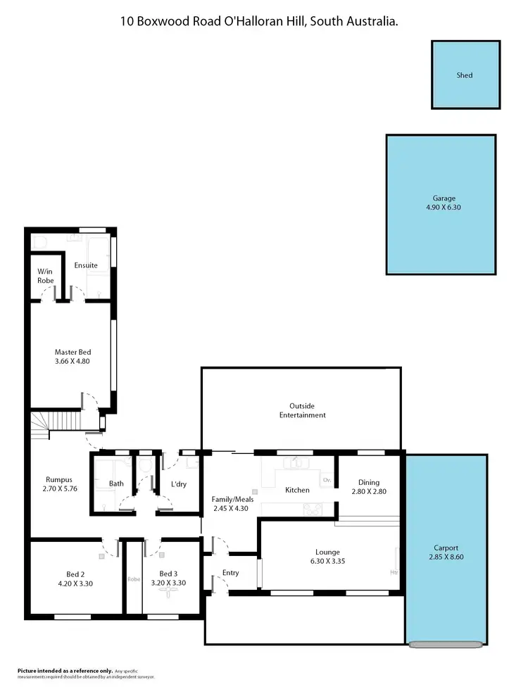 Floorplan of Homely house listing, 10 Boxwood Road, O'halloran Hill SA 5158