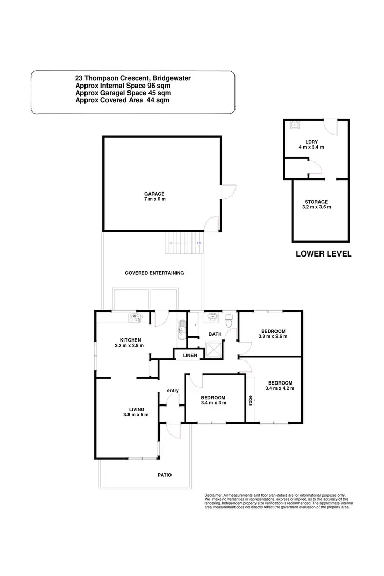 Floorplan of Homely house listing, 23 Thompson Crescent, Bridgewater TAS 7030