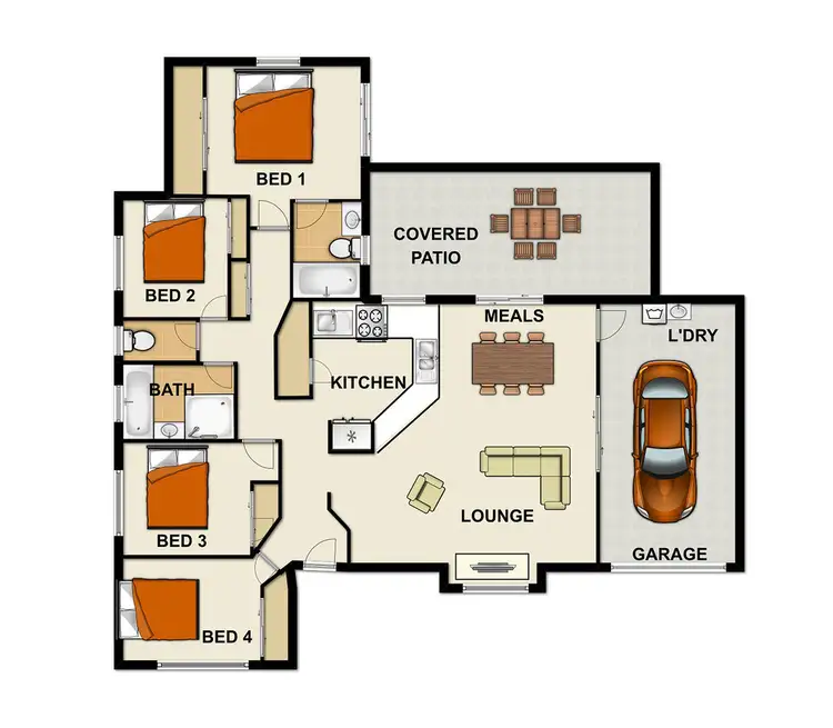 Floorplan of Homely house listing, 20 Westray Court, Eagleby QLD 4207