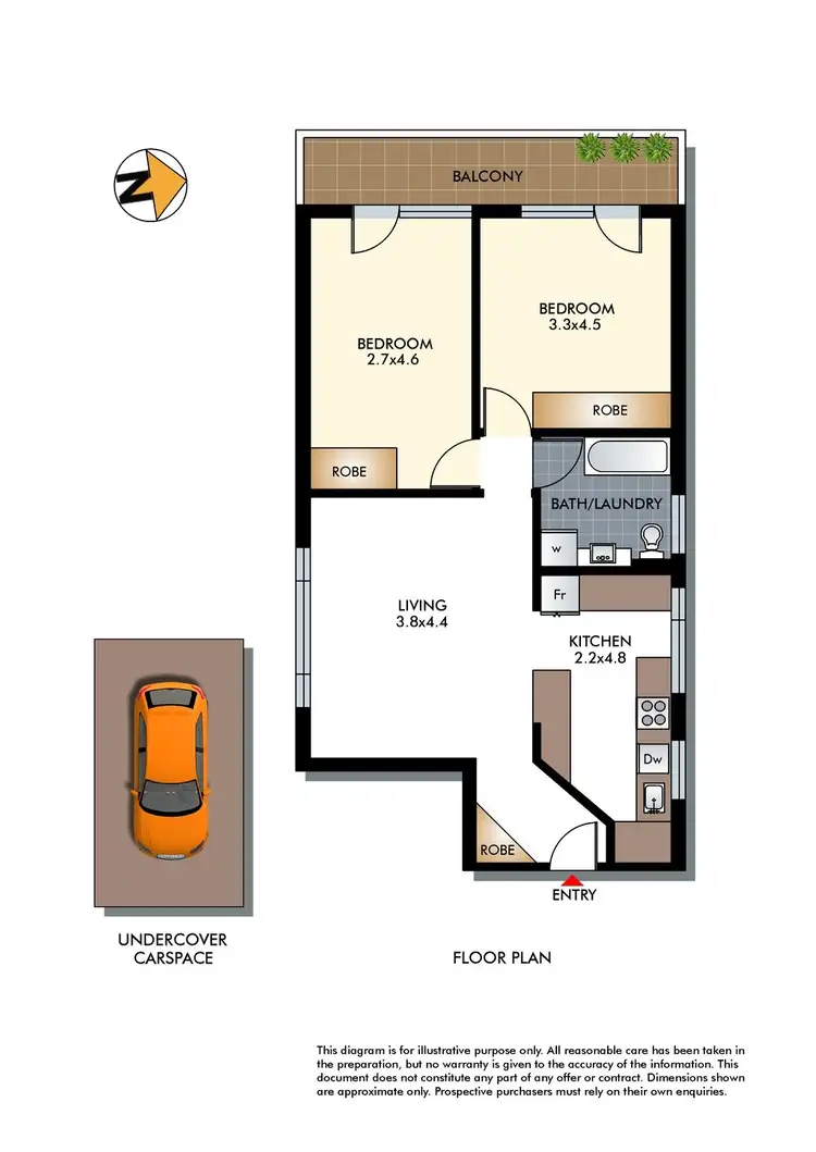 Floorplan of Homely apartment listing, 6/739 Old South Head Road, Vaucluse NSW 2030