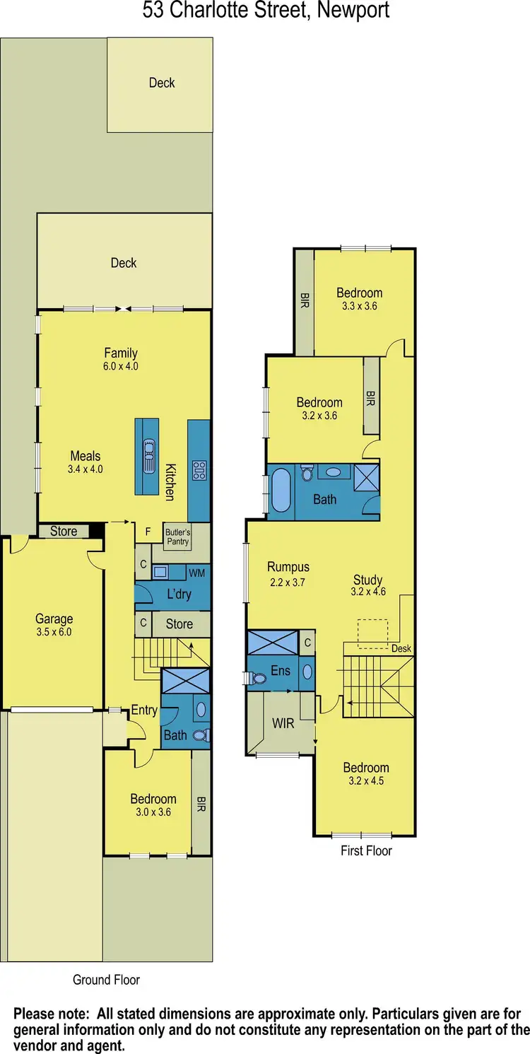 Floorplan of Homely townhouse listing, 53 Charlotte Street, Newport VIC 3015