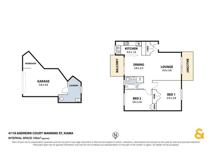 Floorplan of Homely house listing, 4/118 Manning Street - Andrew Court, Kiama NSW 2533