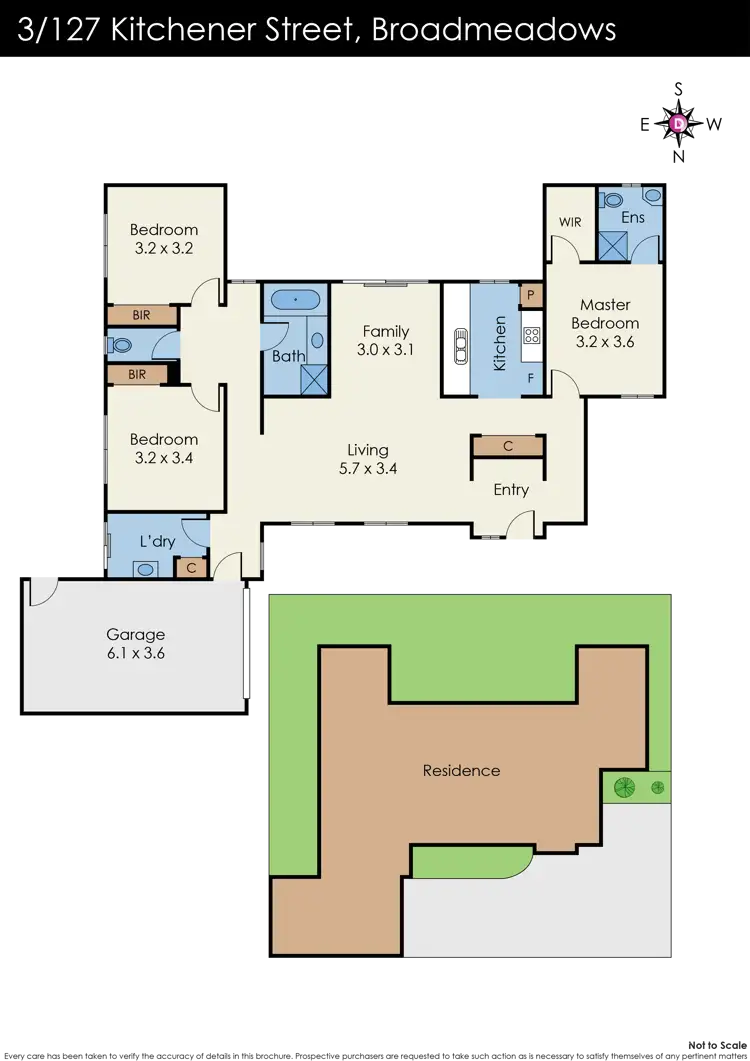 Floorplan of Homely villa listing, 3/127 Kitchener Street, Broadmeadows VIC 3047