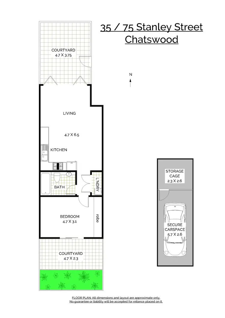 Floorplan of Homely unit listing, 35/75 Stanley Street, Chatswood NSW 2067