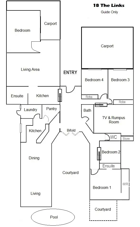 Floorplan of Homely house listing, 18 The Links, Desert Springs NT 870