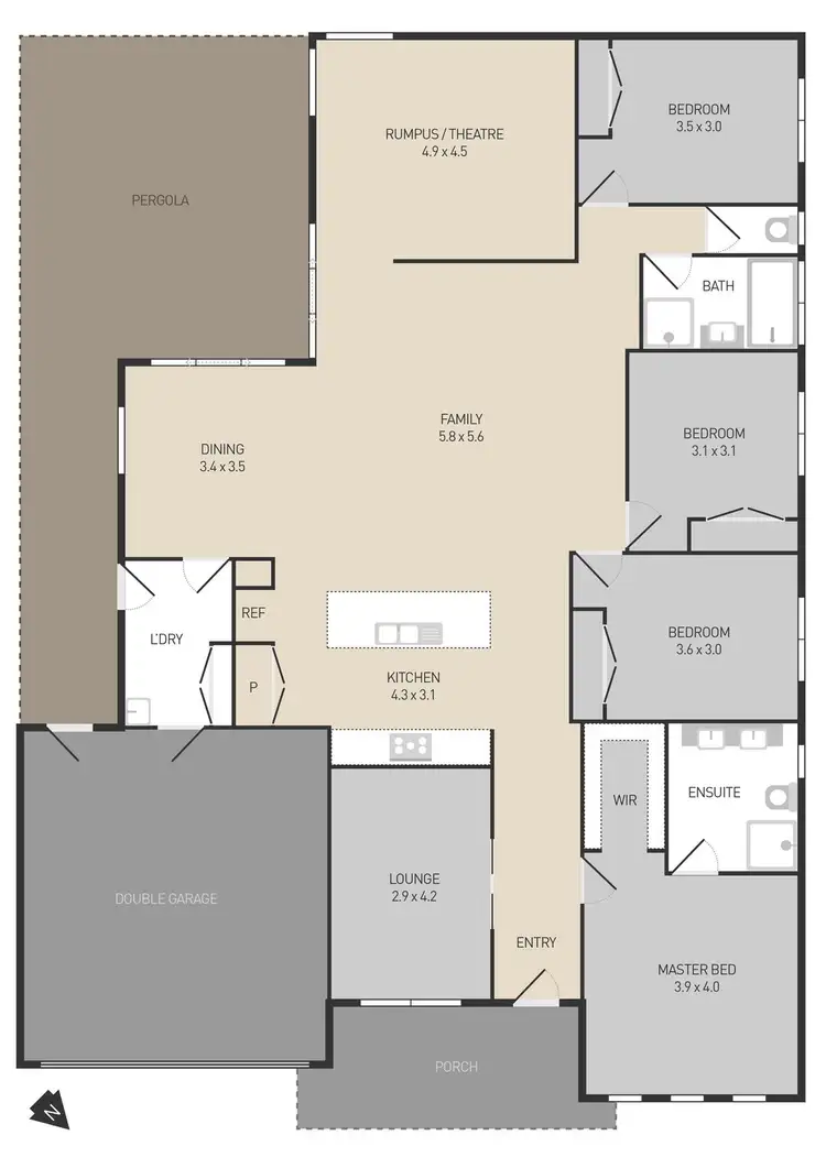 Floorplan of Homely house listing, 53 Eltham Parade, Wyndham Vale VIC 3024