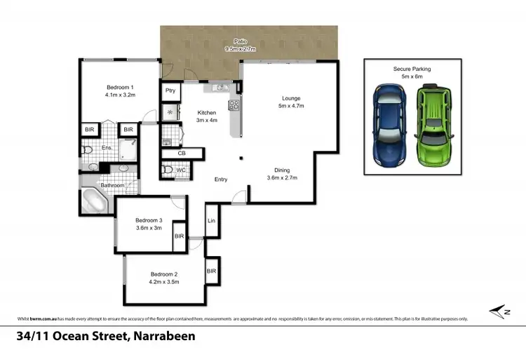 Floorplan of Homely apartment listing, 34/11 Ocean Street, Narrabeen NSW 2101