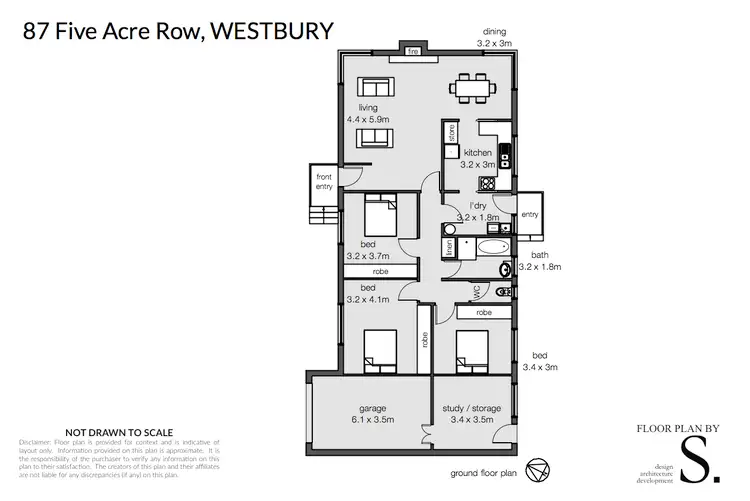 Floorplan of Homely house listing, 87 Five Acre Row, Westbury TAS 7303