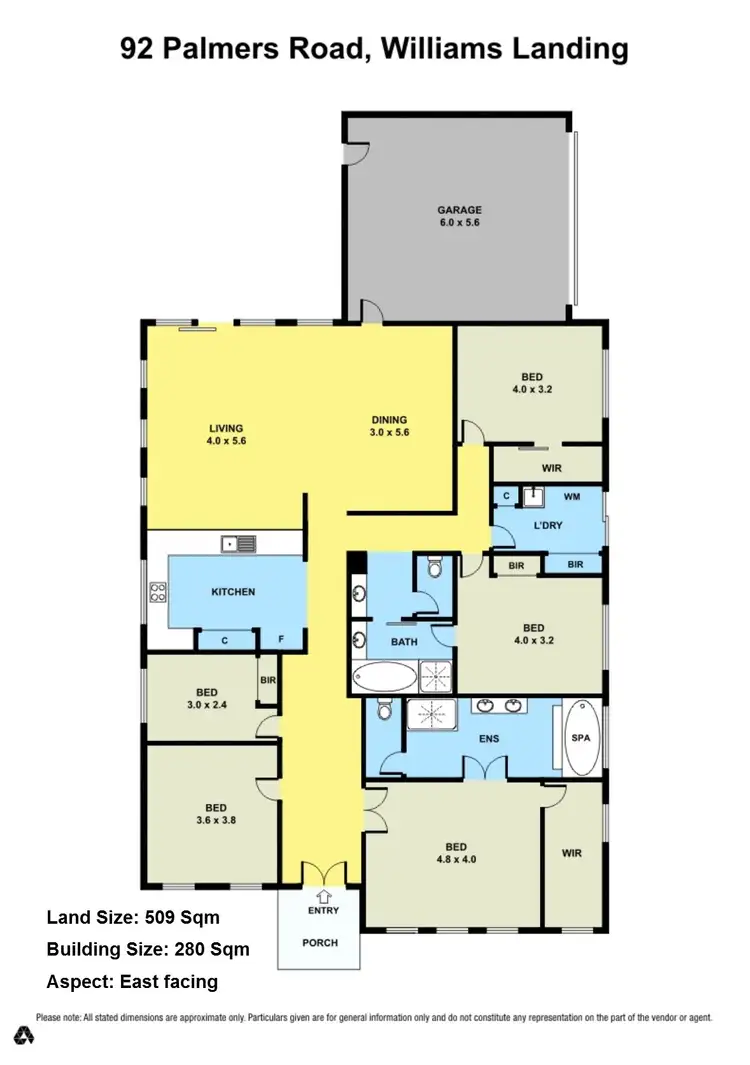 Floorplan of Homely house listing, 92 PALMERS ROAD, Williams Landing VIC 3027