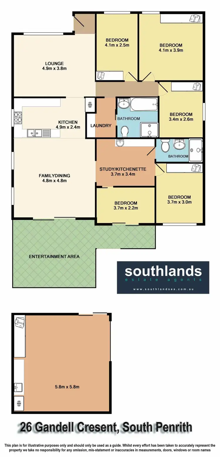 Floorplan of Homely house listing, 26 Gandell Crescent, South Penrith NSW 2750