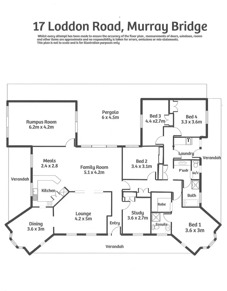 Floorplan of Homely house listing, 17 Loddon Road, Murray Bridge SA 5253