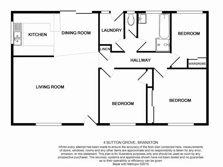 Floorplan of Homely house listing, 4 Sutton Grove, Branxton NSW 2335