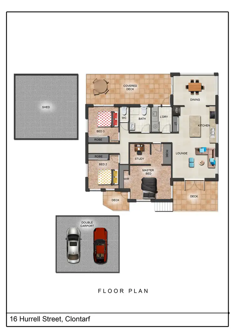 Floorplan of Homely house listing, 16 Hurrell Street, Clontarf QLD 4019