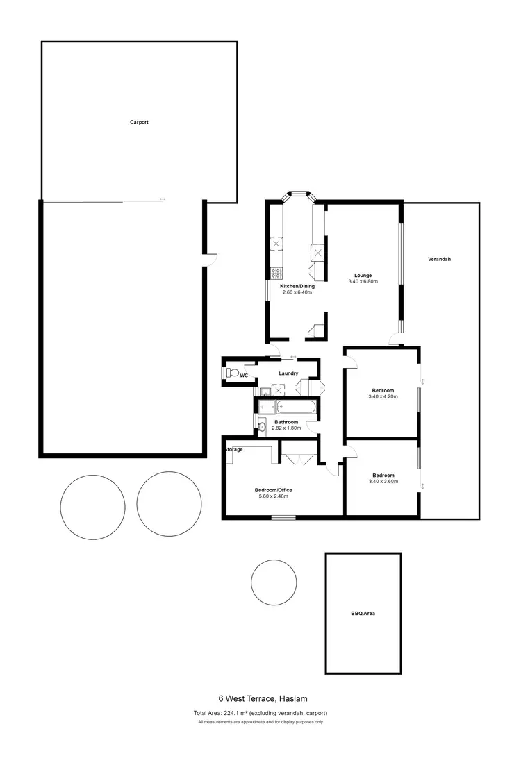 Floorplan of Homely house listing, 6 West Terrace, Haslam, Streaky Bay SA 5680