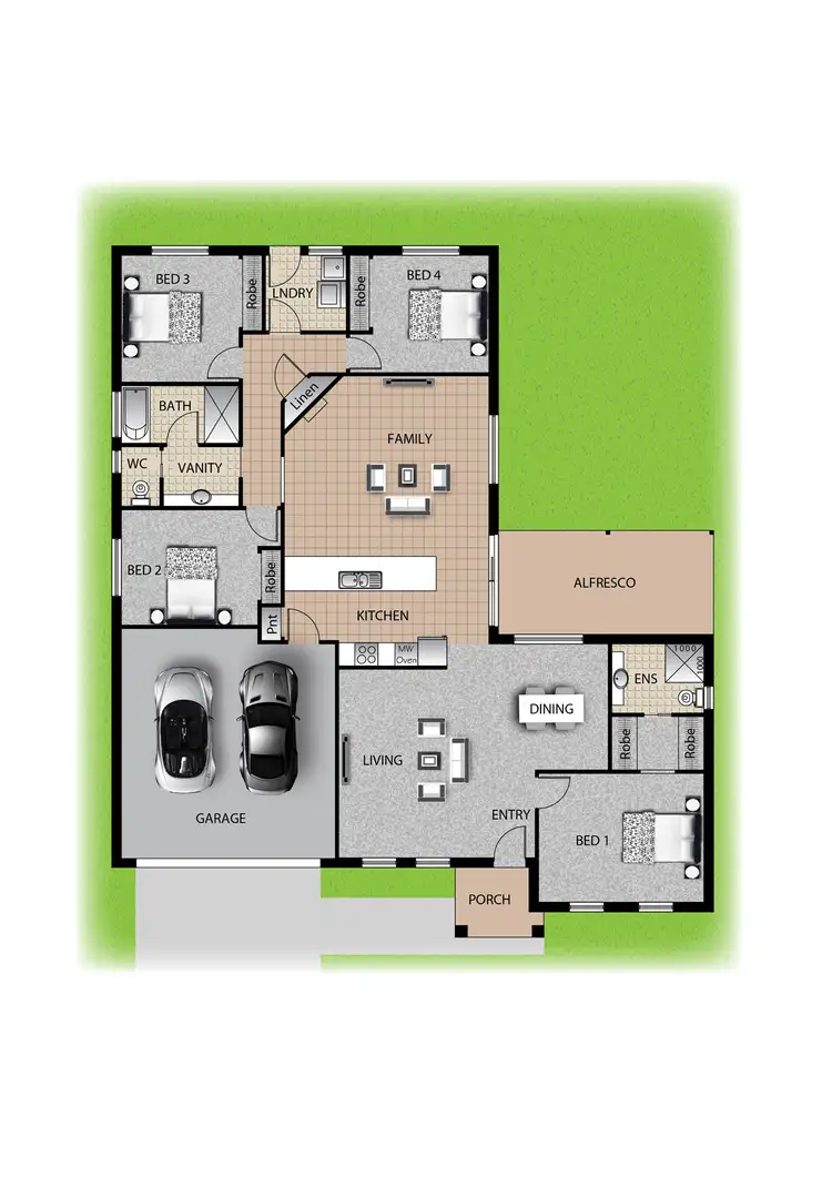 Floorplan of Homely house listing, 2 Brian Heber Grove, Mudgee NSW 2850
