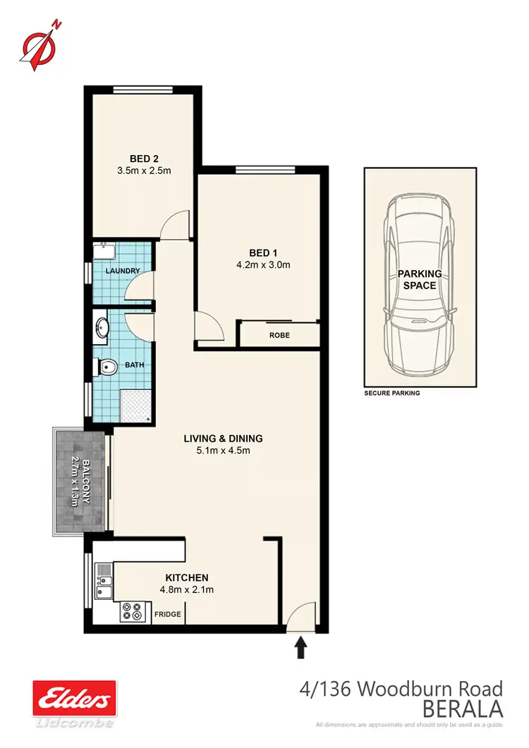 Floorplan of Homely apartment listing, 4 /136 Woodburn Road, Berala NSW 2141