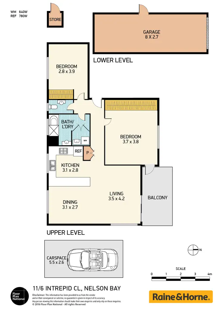 Floorplan of Homely house listing, 11/ 6 Intrepid Close, Nelson Bay NSW 2315