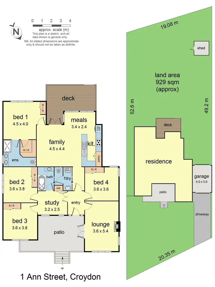 Floorplan of Homely house listing, 1 Ann Street, Croydon VIC 3136