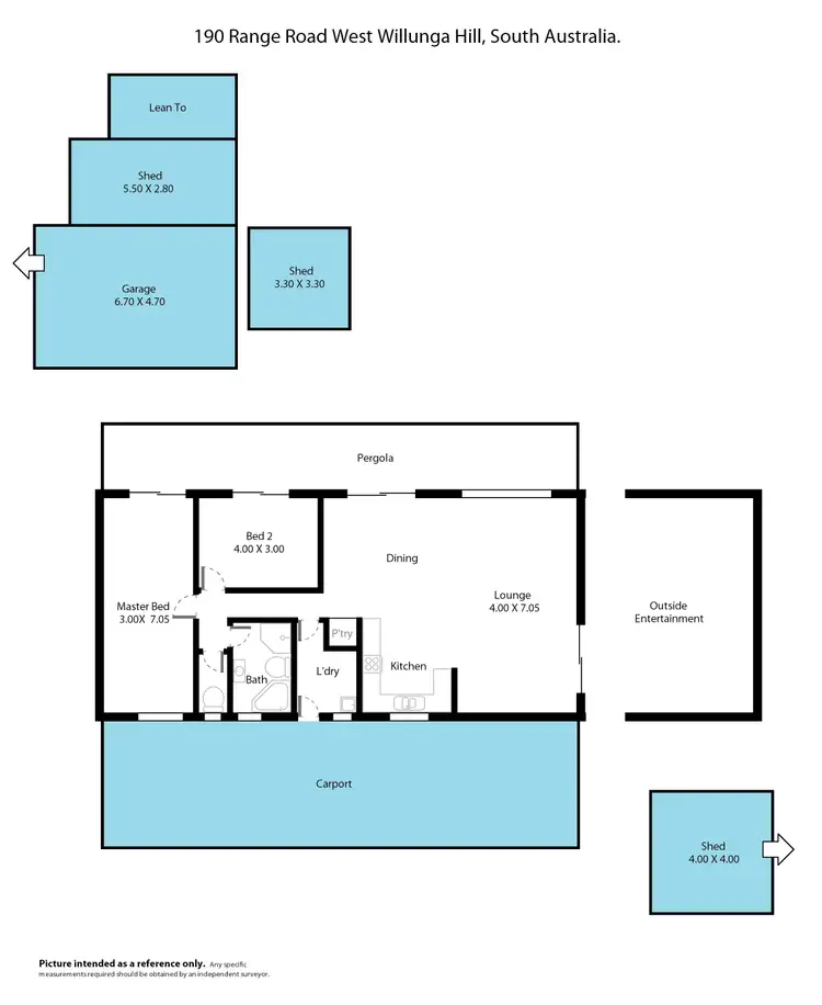 Floorplan of Homely rural property listing, 190 Range Road West, Willunga SA 5172