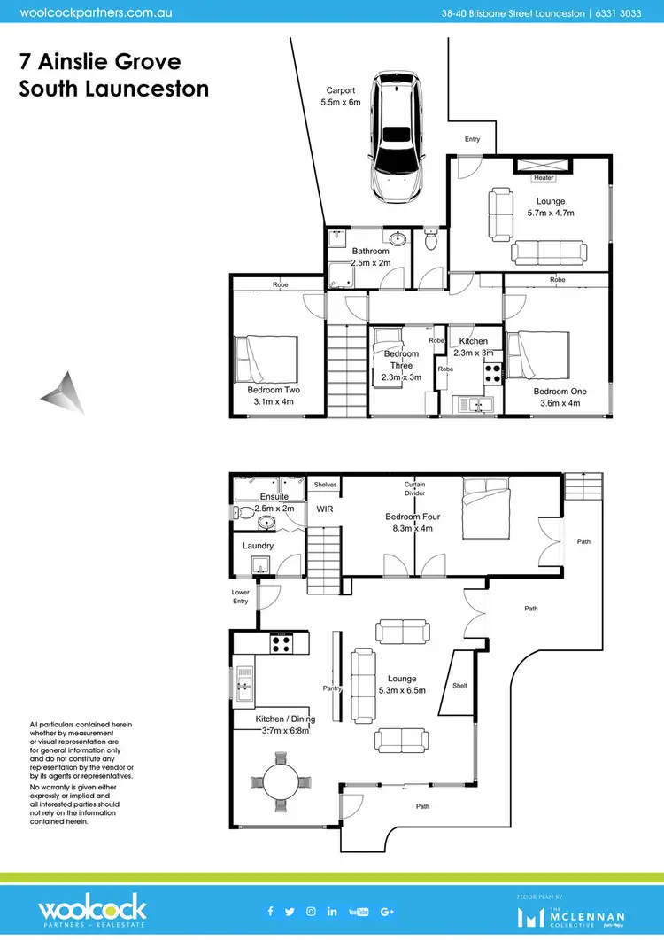 Floorplan of Homely house listing, 7 Ainslie Grove, Kings Meadows TAS 7249