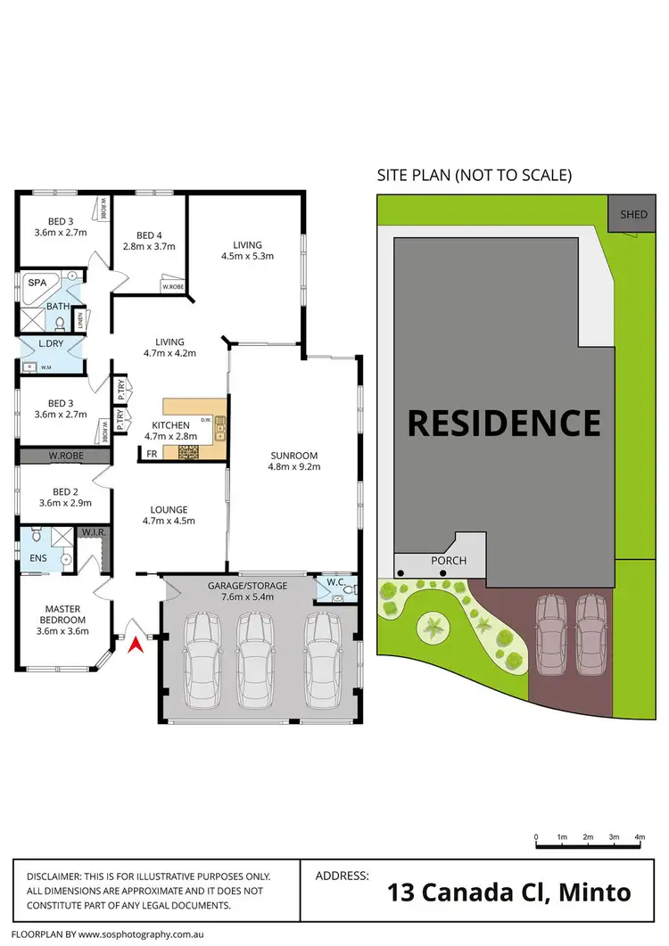 Floorplan of Homely house listing, 13 Canada Close, Minto NSW 2566
