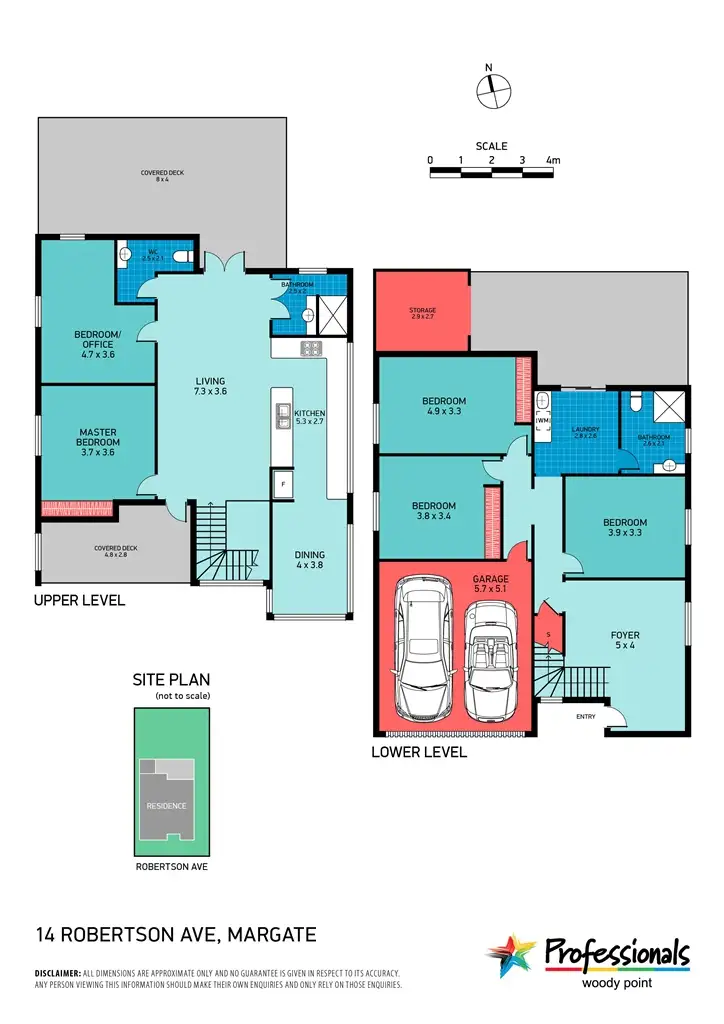 Floorplan of Homely house listing, 14 Robertson Avenue, Margate QLD 4019