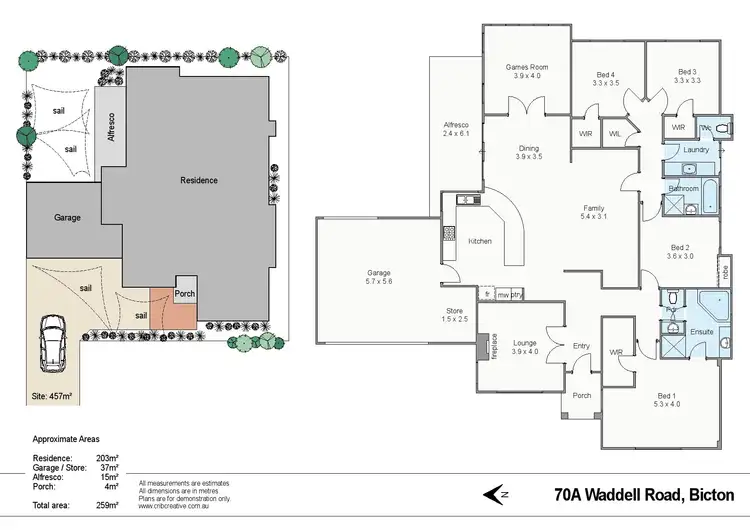 Floorplan of Homely house listing, 70a Waddell Road, Bicton WA 6157