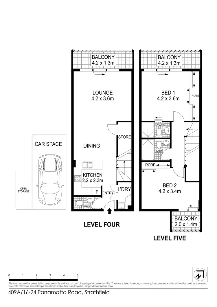 Floorplan of Homely apartment listing, 409A/16-24 Parramatta Road, Strathfield NSW 2135