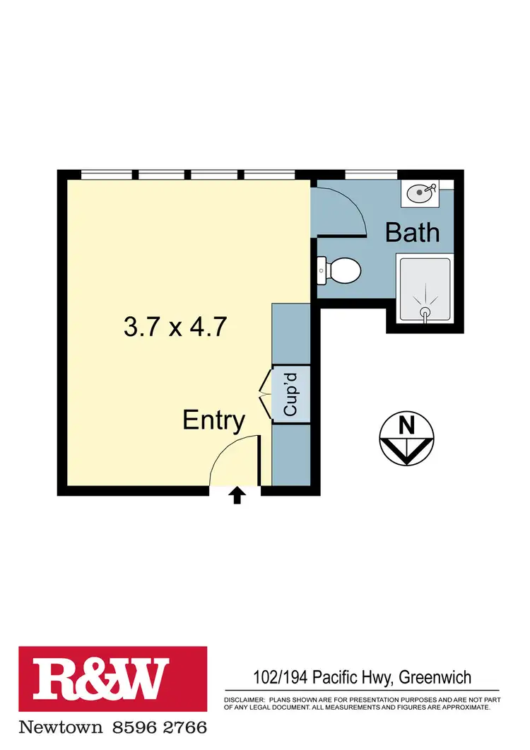 Floorplan of Homely apartment listing, 12/194 Pacific Highway, Greenwich NSW 2065