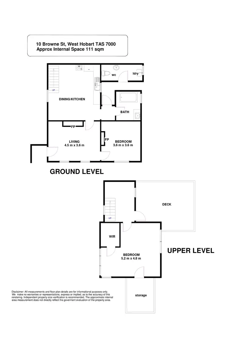 Floorplan of Homely house listing, 10 Browne Street, West Hobart TAS 7000