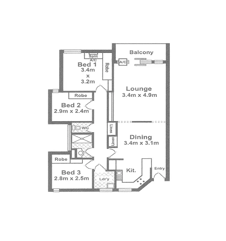 Floorplan of Homely apartment listing, 31/281 Henley Beach Road, Brooklyn Park SA 5032