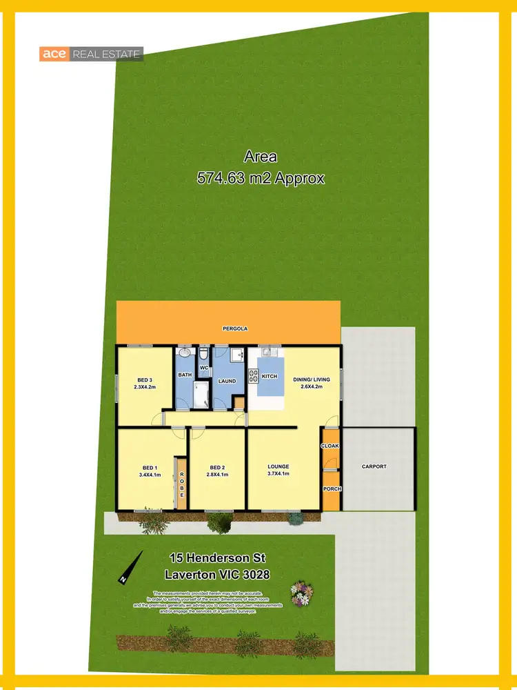 Floorplan of Homely house listing, 15 Henderson Street, Laverton VIC 3028