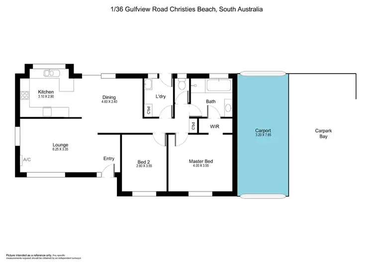 Floorplan of Homely house listing, 1/36 Gulfview Road, Christies Beach SA 5165