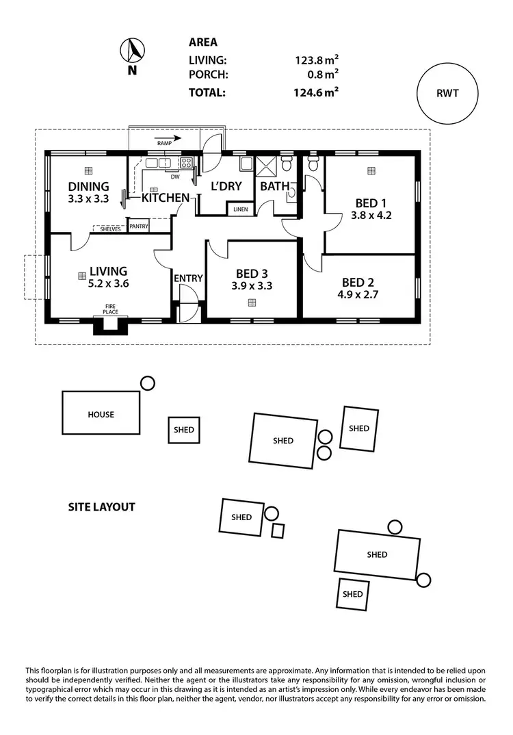 Floorplan of Homely rural property listing, 189 HILLYFIELDS ROAD, Meadows SA 5201