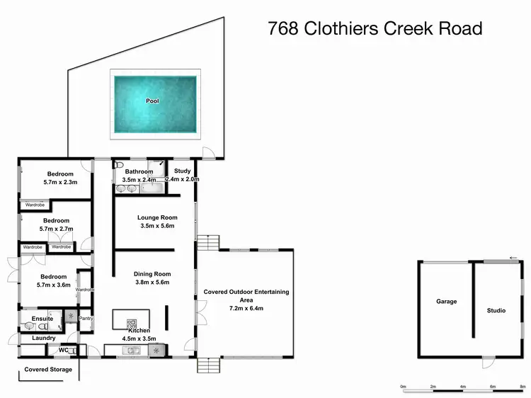 Floorplan of Homely rural property listing, 768 Clothiers Creek Road, Clothiers Creek NSW 2484