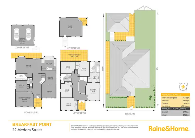 Floorplan of Homely house listing, 22 Medora Street, Breakfast Point NSW 2137