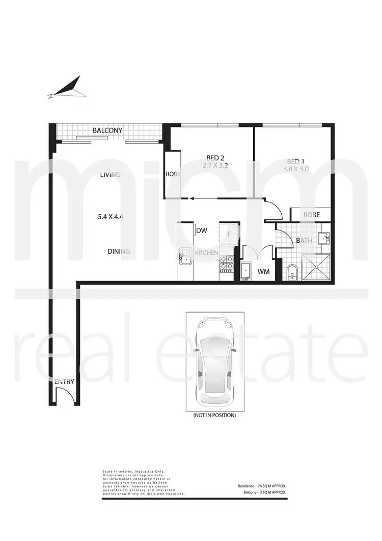 Floorplan of Homely apartment listing, 2006/100 Harbour Esplanade, Docklands VIC 3008
