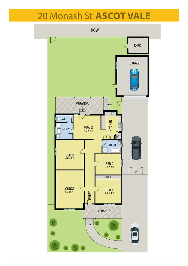 Floorplan of Homely house listing, 20 Monash Street, Ascot Vale VIC 3032