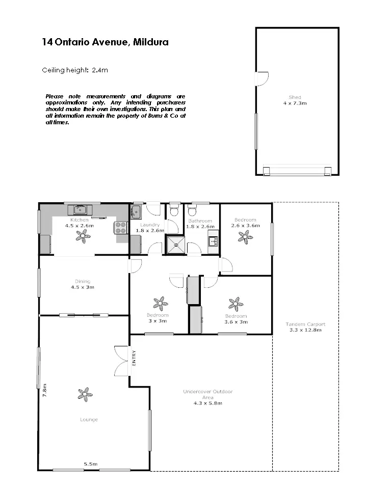 Floorplan of Homely house listing, 14 Ontario Avenue, Mildura VIC 3500